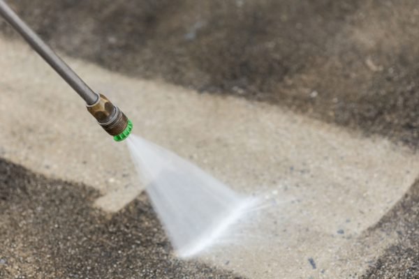 37304087 - close up outdoor floor cleaning with high pressure water jet
